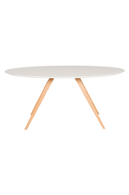 Loretta Tisch Oval Weiss Eiche Eiche Tisch Weisse Eiche