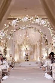 White Wedding Decoration Ideas See More Http Www Weddingforward Com White Wedd White Wedding Decorations Wedding Aisle Decorations Stunning Wedding Venues