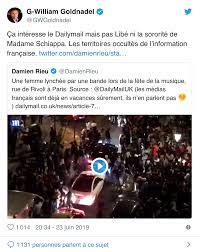 Damien rieu y accuse son interlocuteur d'être un rappeur «islamiste», lui rappelant notamment ses choix de visuels entourant la promotion de l'album «djihad» et sa proximité avec l'association. Non Une Femme N A Pas Ete Lynchee A Paris Vendredi Lors De La Fete De La Musique Liberation