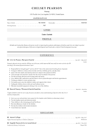 Nanny Resume Writing Guide 12 Template Samples Pdf