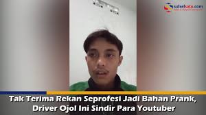 Prank istri nyamar jadi ojol!! Video Tak Terima Rekan Seprofesi Jadi Bahan Prank Driver Ojol Ini Sindir Para Youtuber