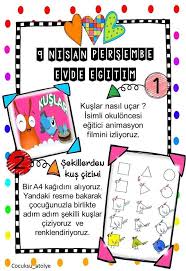 Burcu Esen Adli Kullanicinin Uzaktan Egitim Panosundaki Pin 2020 Evde Egitim Evde Okul Oncesi Egitim Faaliyetleri