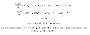 How Can I Simulate A Differential Equation System With Different T Time Scale Using Matlab Or Mathematica