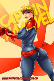 Captain Marvel., in Tom Wlod's Girls Comic Art Gallery Room