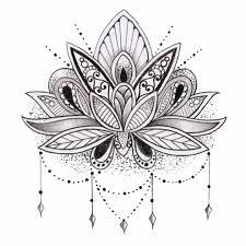Tatouages Temporaires Fleur De Lotus Tatouages Mandala Tatouage Temporaire Tatouage De Lotus