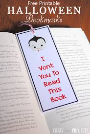 Cut out the picture boxes afterwards and staple together. Free Printable Halloween Bookmarks