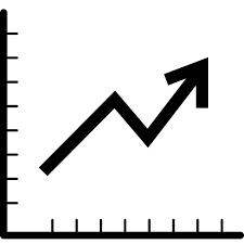 Line Chart Up Arrow Graphic Icon Png And Vector For Free