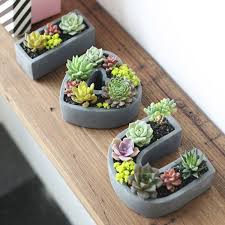 Ich Liebe U Formigen Mini Zement Blumentopf Garten Sukkulente Herzformige Blumen Stylekleidung Com Blume In 2020 Cement Flower Pots Flower Pot Garden Diy Flower Pots