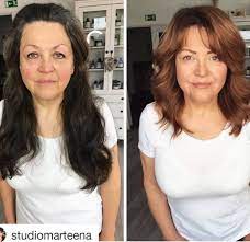 7 Makeovers That Took 10 Years Off Behindthechair Com Hair Transformation Thick Hair Styles Short Hair Styles