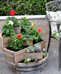 The most prized oak trees grow in the french forests of tronçais, vosges and nevers, where the forests are cool and dry. 17 Best Diy Wine Barrel Planter Ideas Balcony Garden Web
