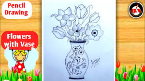 How to draw flowers in a vase flower step by how to a draw flower vase step by very easy you how to draw beautiful flower vase step by very easy sd simple drawing of a flower vase. How To Draw Flowers With Vase Step By Step Drawing Easy Drawing For Beginners Youtube