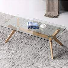 ( 4.8) out of 5 stars. Cayman Glass Top Coffee Table With Timber Frame