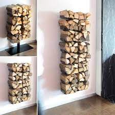 You can install the rack near the fireplace. Modern Indoor Firewood Holder Ideas Wall Mounted Firewood Holder Firewood Storage Indoor Indoor Firewood Rack Firewood Storage