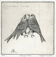 Siamese Twins Graffiti Artwork Animal Art Bird Art