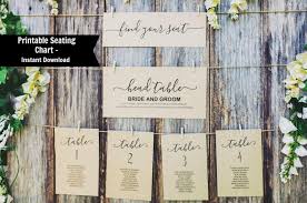 Editable Table Seating Chart Template Printable Wedding