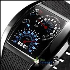 Led Watch With A Display Made To Look Like Speedometers Cool Watches For Men Unique Wristwatch Men Watches For Men