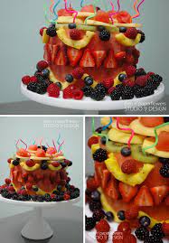 It's is a great birthday treat for kids and adults. Pen N Paper Flowers Fruit Cake Cake Decorated With Fruit Fruit Recipes