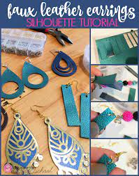 Download my free earring svgs and open your chosen design in design space. Diy Faux Leather Earrings Start To Finish Silhouette Cameo Tutorial Silhouette School