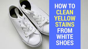 My customers would bring in shirts with armpit stains that had been there for who knows how long, and. How To Remove Yellow Stains From White Shoes At Home How To Get Yellow Stains Out Of White Shoes Youtube
