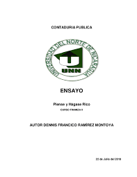 Piense y hágase rico es el libro de autoayuda y superación personal más vendido e importante de la historia. Doc Ensayo Piense Y Hagase Rico Autor Dennis Francico Ramirez Montoya Rene Matagalpa Academia Edu