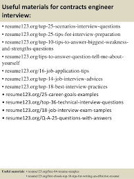 top 8 contracts engineer resume samples