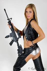 A blonde, preparing to have more fun.