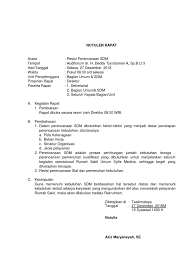 Contoh buku notulen rapat paud tk ra kb administrasi. Notulen Revisi Perencanaan Staf Pdf