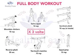 Healthyteam On Instagram Ciao Healthy Team Nuovo Workout Full Body Workout Ecco A Voi Un Allenamento Da Fare Comodamente A Casa O In Qualsia