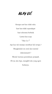 Alay Lo Penindasan Motivasi