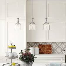 To calculate the number of pendant lights required, you must divide the area of an island with the area of illumination by one pendant light. Birch Lane Bryton 3 Light Kitchen Island Linear Pendant Reviews Wayfair