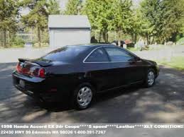 Find 1998 honda accord vehicles for sale. 1998 Honda Accord Ex 2 Dr Coupe Black 5 Speed Must S Youtube