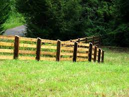 Timber fence panels and wooden posts need to be treated correctly. 3 4 And 5 Board Post And Rail Wood Fence Fence Modern Pasture Fence Farm Fence