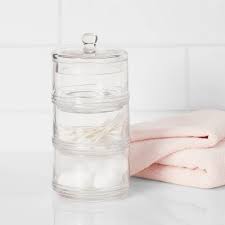Buy top selling products like anchor hocking® heritage hill clear glass canister with lid and bathroom text personalized glass storage jar. Glass Bathroom Jars Target