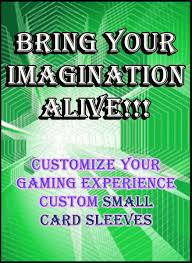 Carefully cut around each individual sleeve, careful not to cut too far into one because then they won't be as good and will fall apart. Amazon Com Custom Card Sleeves 60ct With Your Design For Gaming Cards Small Size Yugioh Vanguard Toys Games