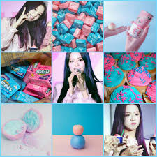 Brown illustration, aesthetics creativity, text red aesthetics drawing, aesthetic, blue, color, art png. Jisoo Pink And Blue Aesthetic Kpop Aesthetics Amino
