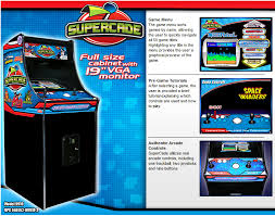 See lists of video games for related lists. Supercade Classic Video Arcade Machines Factory Direct Prices Worldwide Supercade Classic 80 S Video Arcade Game Machine From Bmi Gaming