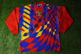Scotland retro yellow football shirt. Scotland Goalkeeper Football Shirt 1996 1997