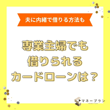 専業 主婦 カード ローン 審査 甘い 必ず 借り れる