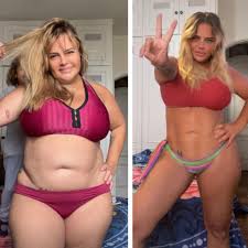 De biquíni, Valentina Francavilla mostra o corpo 6 meses após iniciar  emagrecimento