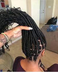 Image May Contain One Or More People Faux Locs Hairstyles Braid In Hair Extensions Brazilian Wool Hairstyles
