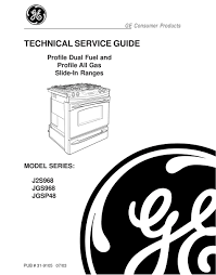 Tried shutting the breaker off, . Ge Profile J2s968 Series Technical Service Manual Pdf Download Manualslib