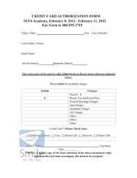 A checking account transfer, on the other hand, can usually be completed for less than $1. Credit Card Authorization Form Sefa Academy February