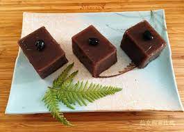 仙女與黃玫瑰 紅豆水羊羹 asian kitchen sweet dishes