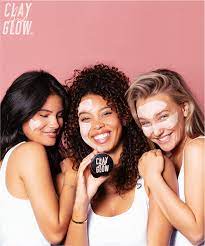 Clay And Glow Pink Clay Mask Model Photography Beauty Products Photography Beauty Shoot Skincare Products Photography