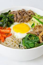 Korean Bibimbap With Beef Bulgogi Recipe Rib Eye Steak Soy Sauce Onion Honey Brown Sugar Carrots Bean S Bulgogi Recipe Beef Bulgogi Recipe Bulgogi Beef