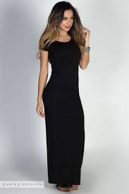Keep It Casual Black Jersey Short Sleeve Bodycon T Shirt Maxi Dress