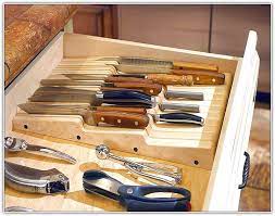 Kitchen Knife Storage Ideas Kitchen Drawer Organization Knife Storage Space Saving Kitchen