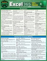 Quickstudy Microsoft Excel 365 Tips Tricks 2019 Laminated Reference Guide Microsoft Excel Microsoft Excel Formulas Excel