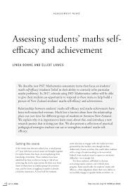 Our math coursework writing service will be delighted to take the burden off your shoulders. Pdf Assessing Students Maths Self Efficacy And Achievement