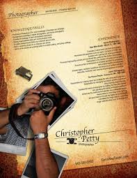 Creative Use Of Photos For The Photographer Strong Alignments Repetition And The Use Of Proximi Resume Design Photographer Resume Resume Design Inspiration